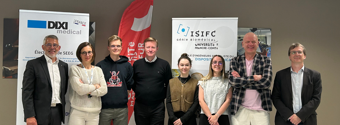 Dixi Medical contractualise une chaire industrielle avec l'Institut Supérieur d'Ingénieurs de Franche-Comté (ISIFC)